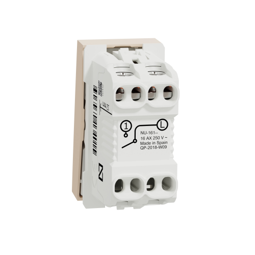 Intrerupator simplu cu surub Unica 1M bej 16A, Schneider