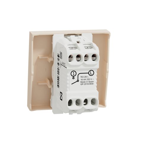 Intrerupator simplu cu surub Unica 2M bej 16A, Schneider