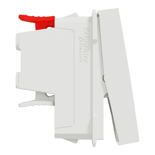 Intrerupator cruce Unica 1M alb antibacterian 10A, Schneider