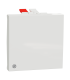 Intrerupator simplu Unica 2M alb antibacterian 10A, Schneider
