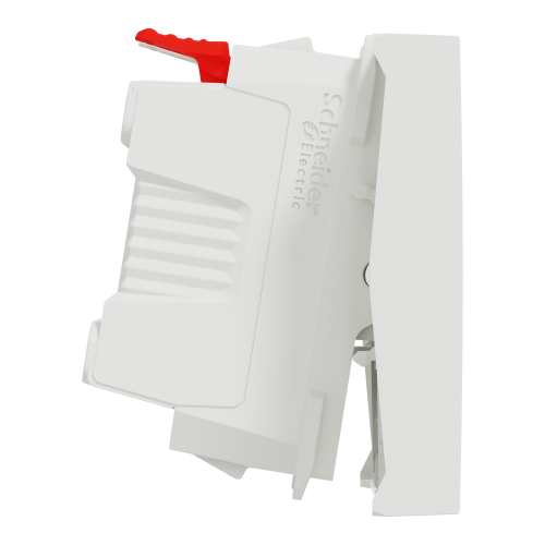 Intrerupator simplu Unica 2M alb antibacterian 10A, Schneider