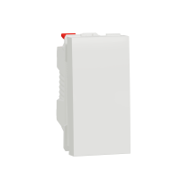 Intrerupator cu revenire Unica 1M alb antibacterian 10A, Schneider