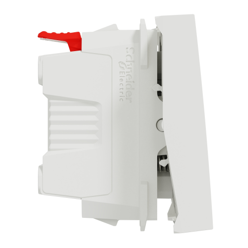 Intrerupator cu revenire simbol sonerie cu led Unica 2M alb 10A, Schneider