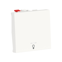 Intrerupator cu revenire simbol lumina cu LED Unica 2M alb 10A, Schneider