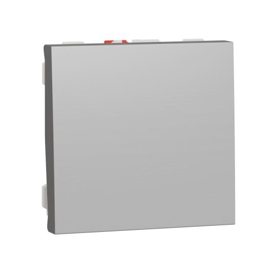 Intrerupator cu revenire Unica 2M aluminiu 10A, Schneider