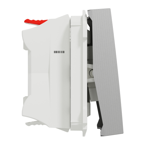 Intrerupator cu revenire cu LED Unica 2M aluminiu 10A, Schneider