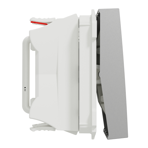 Selector turatie ventilator + intrerupator O/I 2 viteze Unica 2M aluminiu 10A, Schneider