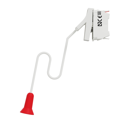 Intrerupator cu cordon Unica 2M alb antibacterian 10A, Schneider