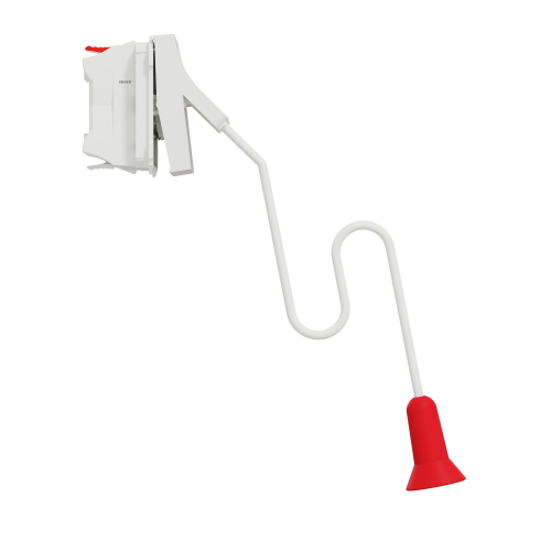 Intrerupator cu cordon Unica 2M alb antibacterian 10A, Schneider