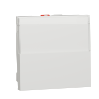 Intrerupator cu revenire NO/NC cu sport eticheta Unica 2M alb antibacterian 10A, Schneider