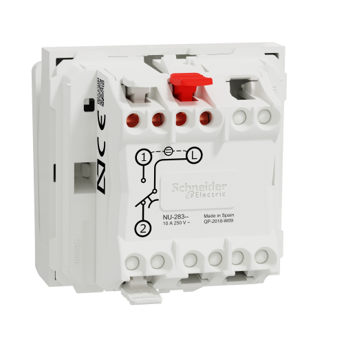Intrerupator cu cartela NO/NC Unica 2M alb 10A, Schneider