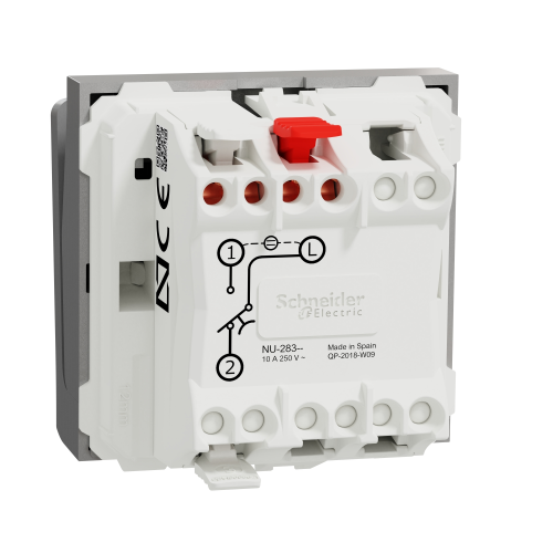 Intrerupator cu cartela NO/NC Unica 2M aluminiu 10A, Schneider