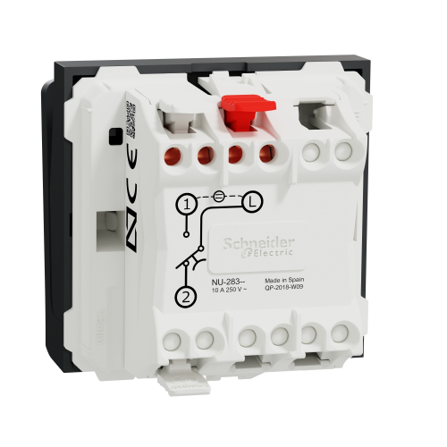 Intrerupator cu cartela NO/NC Unica 2M antracit 10A, Schneider