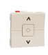 Intrerupator jaluzele Unica 2M bej 6A, Schneider