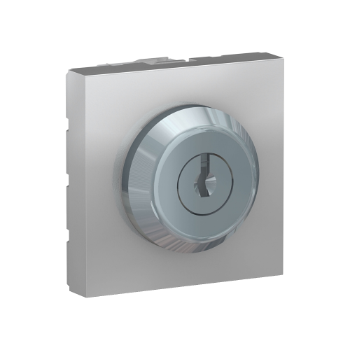 Intrerupator cu revenire cu cheie 3 pozitii Unica 2M aluminiu 16A, Schneider