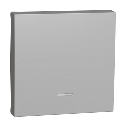 Clapeta pentru intrerupator cu LED Unica 2M aluminiu, Schneider