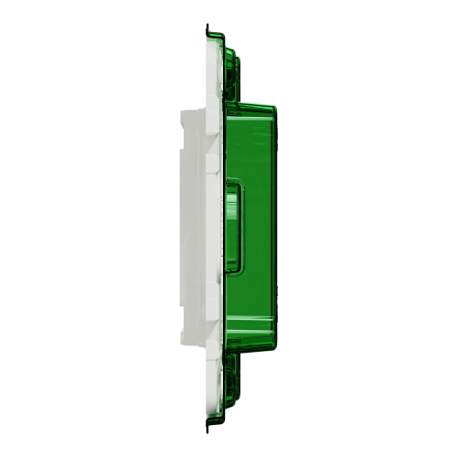 Suport fixare plastic + capac protectie Unica 1P 2M, Schneider