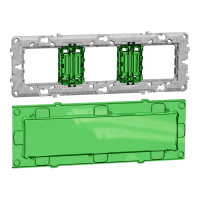 Suport fixare plastic + capac protectie Unica 3P 6M, Schneider