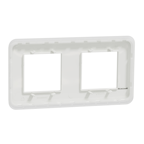 Rama Unica 2 Posturi alb antibacterian, Schneider