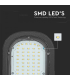 Lampa stradala LED Cip Samsung 30W 6500K negru, V-TAC