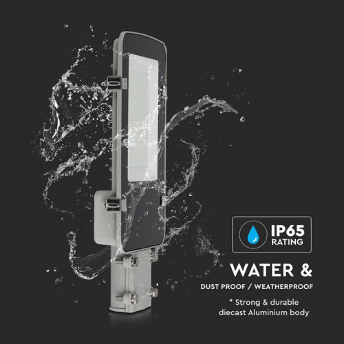 Lampa stradala LED Cip Samsung 50W 6500K gri, V-TAC