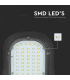 Lampa stradala LED Cip Samsung 50W 6500K negru, V-TAC