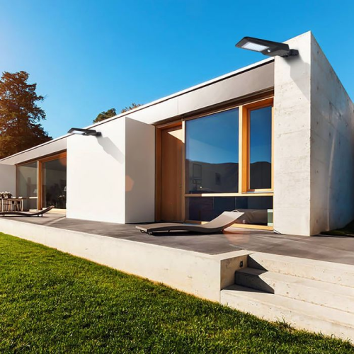 Lampa stradala solara 40W 4000K negru, V-TAC