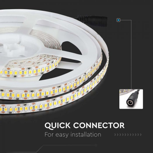 Banda LED alb 12V 17W/m 4000K, V-TAC