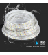 Banda LED IP65 alb 12V 8W/m 3000K, V-TAC