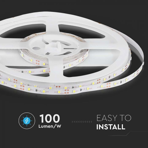 Banda LED IP65 alb 12V 4.2W/m 4000K, V-TAC