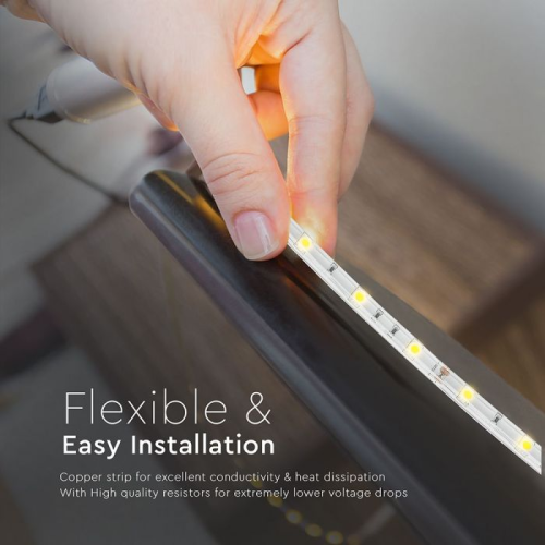 Banda LED IP65 alb 12V 6W/m 4000K, V-TAC