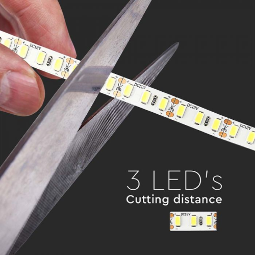 Banda LED alb 12V 20W/m 3000K, V-TAC