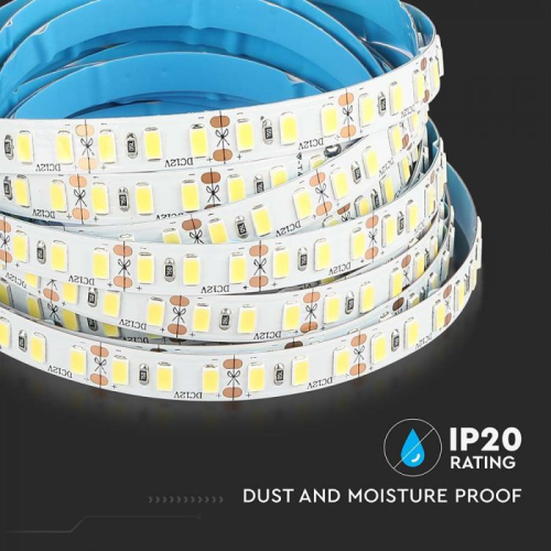 Banda LED alb 12V 20W/m 3000K, V-TAC
