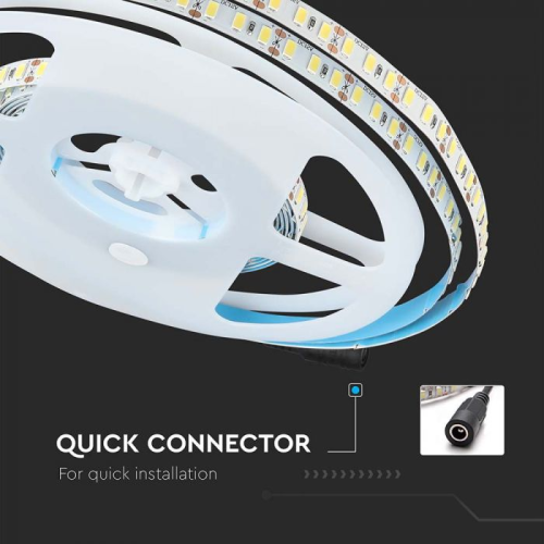 Banda LED alb 12V 20W/m 3000K, V-TAC