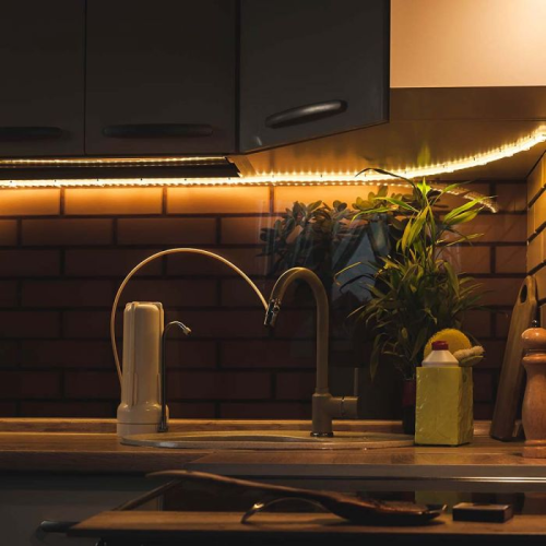 Banda LED forma S alb 12V 4.2W/m 3000K, V-TAC