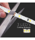 Banda LED forma S alb 12V 4.2W/m 3000K, V-TAC