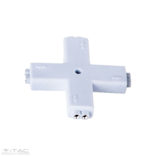 Conector banda LED 5050 tip cruce, V-TAC