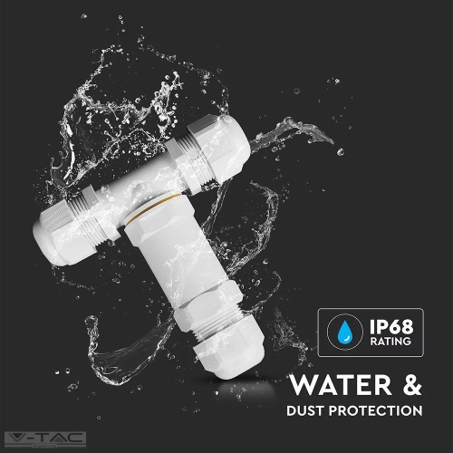 Conector imbinare cablu tip T 8-12mm IP68, V-TAC